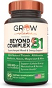 vitamina Más allá del Complejo B1 - Allithiamine Natural Vitamina B1 Suplemento con B-Vitamin esenciales, Thiamin, Niacin, Biotina, Magnesio &amp; Más - Apoya Energía, Mood & Nervous System - 90 cápsulas
