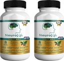 NeuroVife Gold Max Brain Support Suplemento Silencio 8 Extractos naturales con DHA, Vitaminas A, C, B Complex tención 60 Veggie Capsules  Made in USA (2)