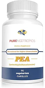 Nootropics pura - Palmitoylethanolamide (Micronized Pea) 400 mg Capsules Ø 90 Veg Caps Value Pack ← Apoya el Alivio de la Incomodidad Ocasional ← Apoya el Sistema Inmunitario