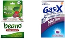 Beano Ultra 800 Cuenta y Gas-X Máxima Fuerza 250mg Simethicone 30 Cuenta Gas Alivio