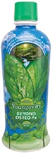 Youngevity Beyond Osteo-FX Liquid 32 oz - Calcio &amp; Magnesio 1200/300mg + Vitamina D3, Zinc, MSM, Glucosamina + 77 Trace Minerals - Suplemento para Bone y Salud Conjunta