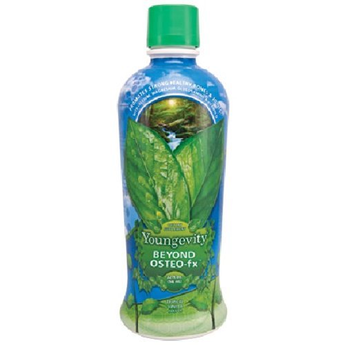Youngevity Beyond Osteo-FX Liquid 32 oz - Calcio &amp; Magnesio 1200/300mg + Vitamina D3, Zinc, MSM, Glucosamina + 77 Trace Minerals - Suplemento para Bone y Salud Conjunta