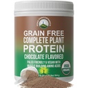 Paleo orgánico Grain Free Plant Based Raw Vegan Protein Powder. Increíble Perfil de Aminoácidos y menos de 1g de azúcar. con cáñamo y Pea Protein Chocolate Flavored
