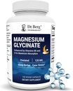 Dr. Berg Maximum Strength 4-in-1 Chelated Magnesium Glycinate with Clean, Potent & Pure Ingredients