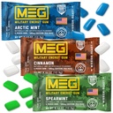 MEG Gum - Military Energy Gum tención 100mg de Caffeine Por Piece - 15 piezas Sample Pack - Energía y Focus to Boost Performace