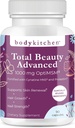 Corporal Cocina Total Belleza Avanzada, Contiene Elastina, Keratina, Biotina y Ácido Hialurónico, Apoya el Crecimiento del Pelo, Renovación de la Piel, Fuerza de uñas, Veggie Caps, 90 Cuenta