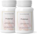 ProbIron de Salud Natural Nutrida - Probiótico de Mujeres + Suplemento de Hierro Boostado con Vitamina C y Cobre - Fórmula Vegana de Energía y Bienestar Digestivo - 60 cápsulas