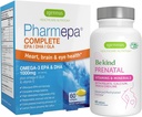 Advanced Prenatal Multivitamin &amp; Pharmepa Complete EPA DHA rTG Omega 3 1000mg Pregnancy Support Bundle, por Igennus