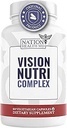 Complejo Visión Nutri - Vitaminas Oculares con Lutein, Bilberry - Ojo y Visión Salud para Hombres &amp; Mujeres - 60 cápsulas