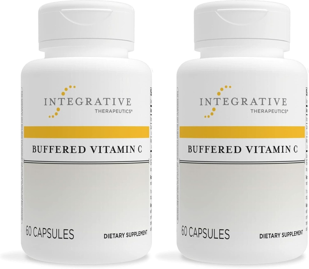 Terapéutica Integrativa Vitamina C - Antioxidante Suplemento de Apoyo a la Esquía Saludable &amp; Tissues Conectivos* - Vegan &amp; Gluten-Free - 60 cápsulas (2 Pack)