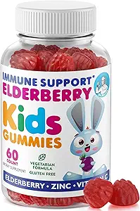 DR. MORITZ Gummies de Elderberry para niños y niños pequeños - Immune System Booster- Health Support with Black Sambucus Elderberries Extract - Herbal Immunity Boost Supplement