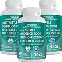 32-en-1 Limpiar Detox y Reparar con cardo de leche, Silymarin, Extracto de Artichoke, Polvo de Beetroot - Suplemento de Gallbladder con Active Liver Health Fórmula - 1426mg (90ct, Pack of 3)