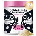 SonoHealth Cowabunga Colostrum - Premium, Pure " Unaltered Colostrum Powder Suplemento - para Immune Support, Gut Health, Muscle Recovery " Wellness - Kosher " Halal Certified Calostro