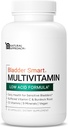 Multivitamínico de bajo ácido para vejigas sensibles TEN 12 Vitaminas " 9 Minerales TENIDO Vitamina Buffered C " Burdock Root TEN USA Fabricado ANTE 60 cápsulas