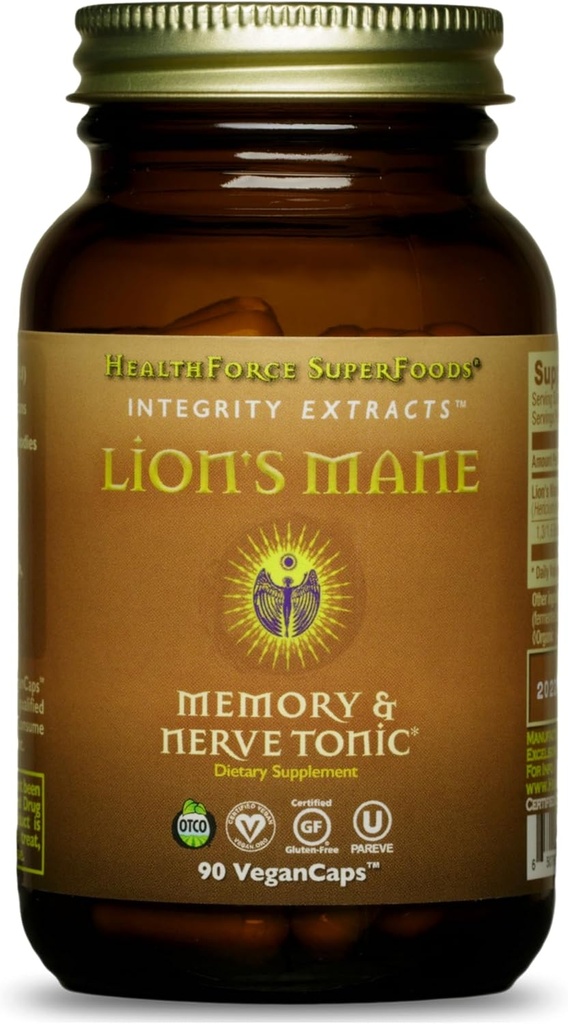 SaludForce SuperFoods Integridad Extrae la Mane de León – Capsules - 90 cápsulas Vegan