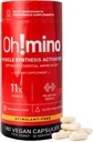 Suplemento de aminoácidos esenciales Oh!mino. Cápsulas sin estimulantes. Los 9 EAAs, BCAAs y el Amino perfecto para los entrenamientos, Amino Energy, y para construir músculo, y recuperar más rápido.