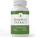 Ingredientes originales puros Extracto de bambú, (100 cápsulas) siempre puros, sin aditivos ni artillería, Verificado de laboratorio