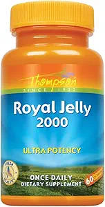 Thompson Royal Jelly, Ultra Potency, 2000 Mg, 60 cápsulas