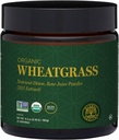 Calentador global Wheat Grass Powder Orgánica 180g - Nutrient-Dense, Wheatgrass Juice Powder (33:1 Extracto) con potentes antioxidantes para soporte de inmuno &amp; Energy Boost - Cold-Process, Non-GMO - 6.3 Oz