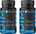 EFFECTIVE NUTRA Dim Supplement 300mg with BioPerine - Extra Strength Estrogen Blocker for Men &amp; Women - Hormone & Metabolism Support - 4 Month Supply