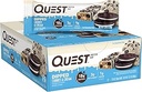 Quest Nutrition Dipped Chocolate Cookies " Cream Protein Bares, High Protein, Low Carb, Gluten Free, Keto Friendly, 12 Count