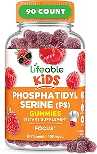 Phosphatidylserine (ps100) Los niños que viven 100mg Kids Focus Gummies ← Gran Tasting Phosphatidylserine Suplemento de prioridad para los niños