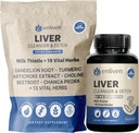 enliven Liver Cleanse Detox " Repair Capsules " Natural Liver Support with Milk Thistle, Dandelion " Artichoke ¦ Promotes Liver Health " Digestion ← Non-GMO Herbal Supplement ← 60 Capsules