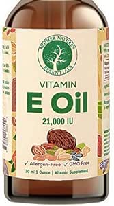 Esenciales de la madre naturaleza Vitamina natural E aceite Grado de alimentos, 211.000IU d-Alpha-tocopherol, no procesado. 1 oz.