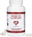HealFast Clinical Immune Support Suplemento  Sambucus Black Elderberry with Zinc and Vitamin C, D, Ajo, Echinacea ANTE Physician Formulated for Immune Defense peru Immunity Vitamins - 120 Capsules