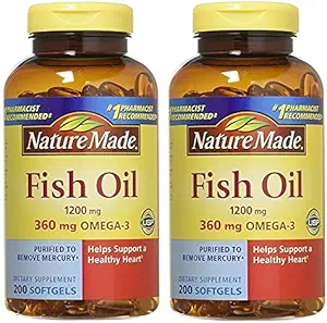 Nature Made Fish Oil 1200mg Con Omega-3, 400 Softgels