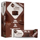 Nugo Slim Dark Chocolate Brownie Crunch, 16g Protein, 2g Sugar, 7g Fiber, Low Net Carb, Keto Friendly, Gluten Free, 24 Condes