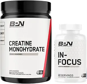BARE PERFORMANCE NUTRITION BPN Creatine Monohydrate ' in-Focus Brain Support Bundle
