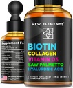 Biotina líquida para el crecimiento del cabello Mujeres &amp; Hombres 10000mcg ← Biotina y colágeno Suplementos con Saw Palmetto & Hyaluronic Acid ← Biotina gotas para el crecimiento del cabello con vitamina D3 para la piel del cabello y uñas