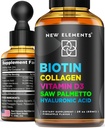 Biotina líquida para el crecimiento del cabello Mujeres &amp; Hombres 10000mcg ← Biotina y colágeno Suplementos con Saw Palmetto & Hyaluronic Acid ← Biotina gotas para el crecimiento del cabello con vitamina D3 para la piel del cabello y uñas