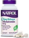Natrol Melatonina 5 mg Time Release, Dietary Supplement to Minimize Wake Ups, Nighttime Sleep Aid, 100 Tablets, Hasta 100 Day Supply