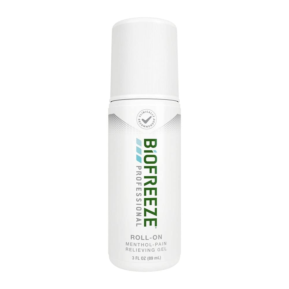 Biofreeze Professional Pain Relief Roll On, Knee " Lower Back Pain Relief, Arthritis Doin Reliever, Neck Pain Relief, Cooling Joint Pain Relief, Roll-On Menthol Gel 3 Fl Oz