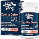 2300 MG Zeolite Detox Capsules - Activado Charcoal & Bentonite Clay, Altamente Absorbable cuerpo completo, Liver & Gut Cleanse, Zeolite Clinoptilolite(90 cápsulas)