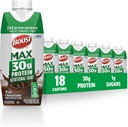 BOOST MAX Protein Shakes Listo para beber - 30g High Protein Shake - Chocolate  permanente Bebidas nutricionales para apoyar la recuperación muscular después del ejercicio, 26 Vitaminas &amp; Minerales, 1g Sugar, 11 fl oz (Pack of 18)