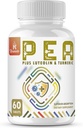 1500 MG Palmitoylethanolamida con Luteolin 98% " Turmeric, Absorción alta, Suplemento de Pea micronizada para la gestión de la incomodidad- USA Made - 60 Tablets
