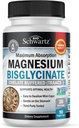 Magnesium Bisglycinate 100% Chelate No-Laxative Effect - Maximum Absorption & Bioavailability, Fully Reacted &amp; Buffered - Healthy Energy Muscle Bone & Joint Support - Non-GMO Project Verified - 90 ct