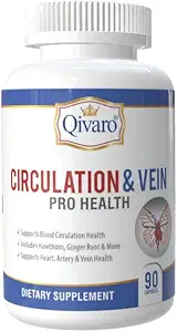 Circulación " Vein Pro Suplemento - Contiene Niacina, L-Arginina, Ginger, Cayenne Pepper, Hawthorn " Diosmin - 90 cápsulas