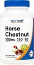Nutricost Horse Chestnut Extract Capsules 700 MG Por Serving, 180 Capsules, 90 Servings - Non-GMO, Vegan