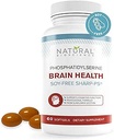 Soy Free Phosphatidylserine 100mg Softgel - PS Suplemento Boosts Memoria, Focus, Resolución de problemas, Control de cortisol. Natural Sunflower Lecithin, Patented Sharp PS-Green. Non-GMO, 60 Softgels