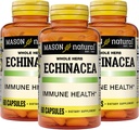 MASON NATURAL Echinacea, Immune System Booster, Supports General Health, Herbal Supplement, 60 Capsules (Pack of 3)