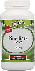 Vitacost Pine Bark Extract - Estándarizado al 95% OPC - 100 mg - 200 cápsulas