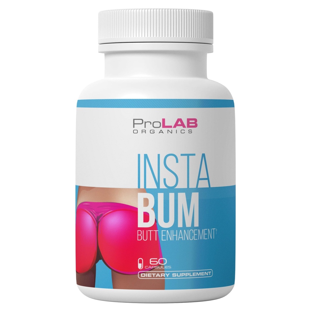 InstaBum Bum Enhancement Pills – Lift, Shape y Fill Glutes – Fast Growth for Bigger Butt and HIPS – No Gummies. Resultados visibles en 1-2 semanas
