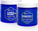 NATURAL STACKS Ginkgo Biloba + Lions Mane Mushroom Bundle - Focus &amp; Memory Support* - 120 Capsules