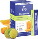 Blueshift Turmeric Citrus Medley - Turmeric Powder Packets for Water, Turmeric Curcumin Suplemento, No Sugar Drink Mix for Natural Recovery Support - Citrus Flavor, Powder Sticks (10 Pack)