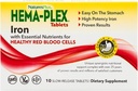 NaturesPlus Hema-Plex Iron - 10 Tablas de liberación lenta - 85 mg Hierro Chelatado - Total Sangre Salud - con Vitamina C & Bioflavonoides - Vegan, Gluten Gratis - 10 Servings