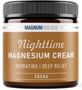 Crema de Magnesio – Loción de Magnesio Nocturna – Aplicar a las piernas, los glúteos, los brazos o el tópico – EE.UU. Hecho y seguro para niños (Cocoa)
